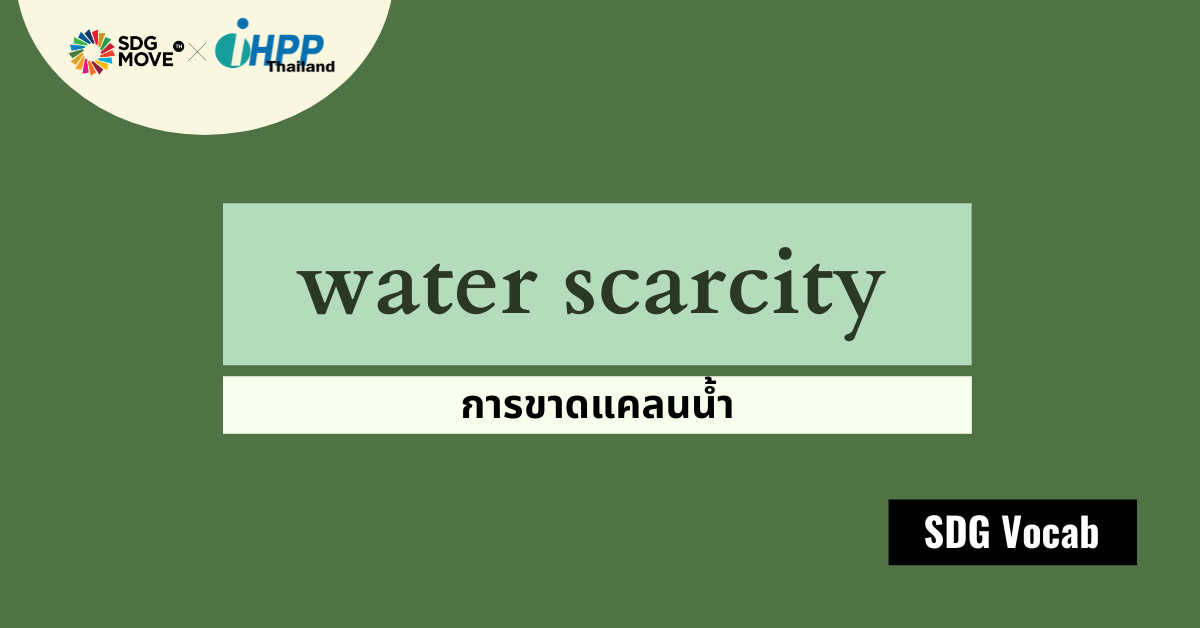 SDG Vocab | 17 – Water Scarcity – การขาดแคลนน้ำ