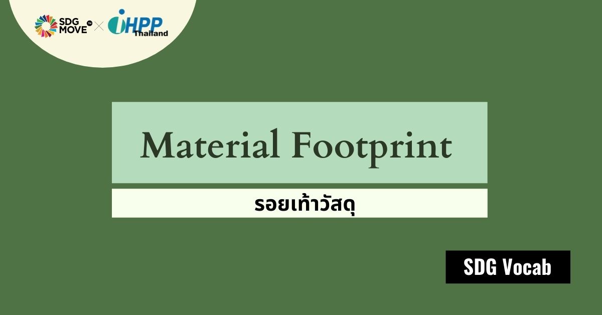 SDG Vocab | 39 – Material Footprint (MF) – รอยเท้าวัสดุ